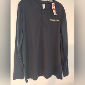 SnapOn Tools long sleeve Henley shirt NWT Dz XL